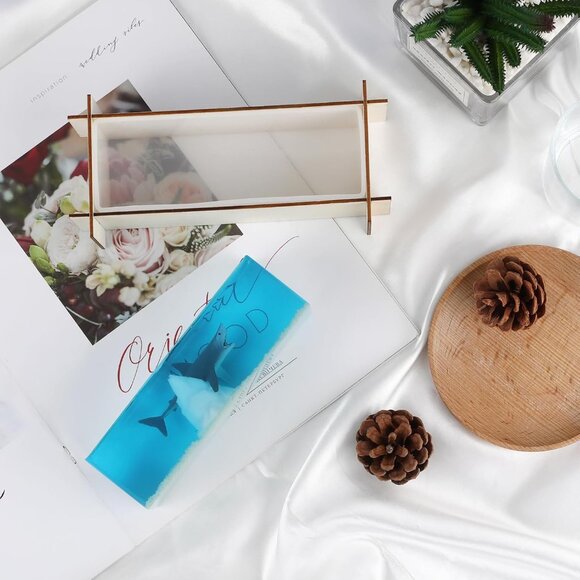 Large Resin Molds, Rectangle Silicone Molds for Epoxy Resin, 5 PCS Cuboid Resin - Picture 2 of 7